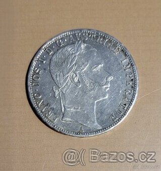 Stříbrná mince Zlatník FJ I. 1860 A - Bez Tečky za REX
