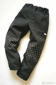 dívčí nové jarní softshellové kalhoty, 104 cm