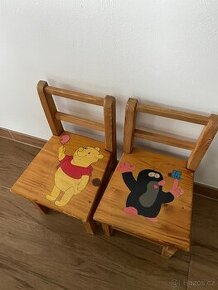 Dětské dřevené židličky