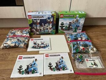 Prodám Lego Minecraft v TOP stavu kompletní 2 x 21243, 21186