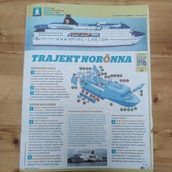 Papírový model trajektu Norröna – ABC vystřihovánka - 1