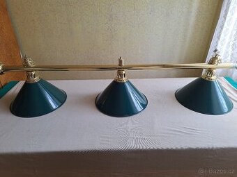 3-dílné světlo na kulečník zelené - 1
