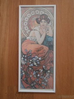 ALFONS MUCHA obraz, plakát TOPAZ