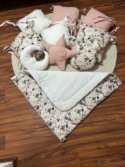 Dětská souprava do postýlky + zavinovačka + fotoalbum