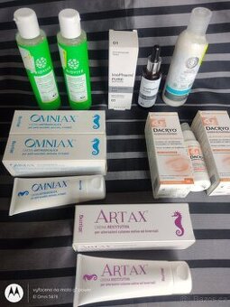 nová neotevřená značková kosmetika tonika/gely/micel/peeling