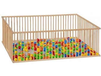 Dětská dřevěná ohrádka Scarlett BRANKO, buk 200 x 140 x 70cm