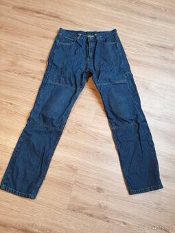 Pánské motorkářské džíny s výztuží, velikost XL (36)