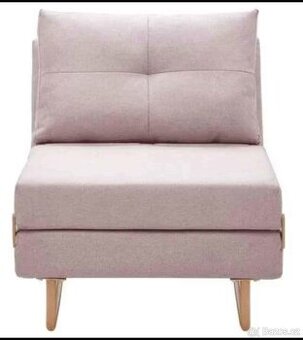 Rozkládací křeslo růžové