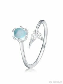 Stříbrný prsten Ag 925 - Mermaid - 1