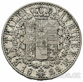mince starožitný stříbrný Tolar Prusko...