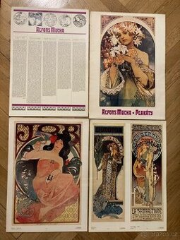 Plakáty - tisky Alfons Mucha 12 ks - 1