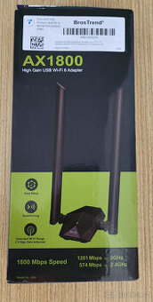 Brostrend Wireless AX1800 WiFi 6 USB Adapter, MU-MIMO, WPA3