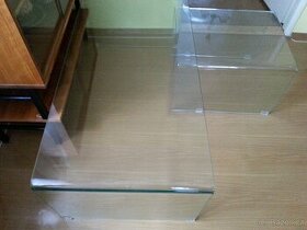 Prodám celoskleněný stůl 60 x 120 cm