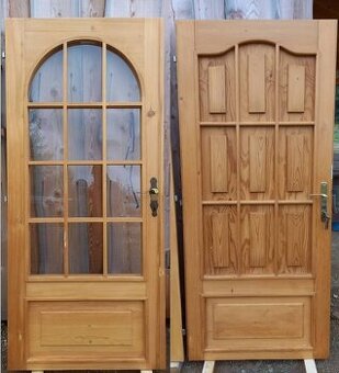 Dřevěné 80 interiérové dveře - L+P - 1