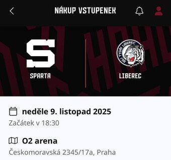HC Sparta Praha - Bilý Tygři Liberec