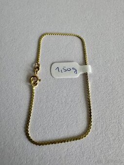 Zlatý náramek 14K, 20 cm, 1,50 g