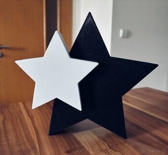 Černobílá Vánoční hvězda