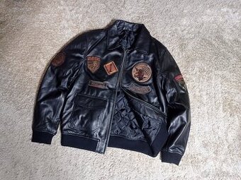 NOVÁ kožená letecká bunda A2 - L,XL-2XL