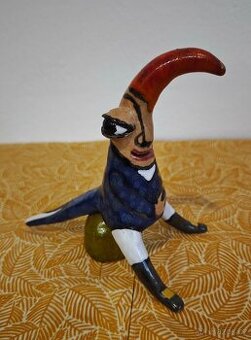 Pedant skřítek - keramická soška - Viktor Žuk