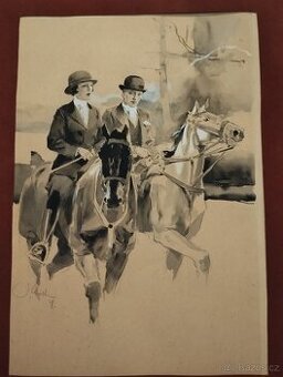Obraz od malíře Jana Gotha rok 1908