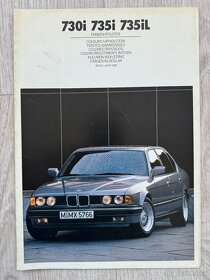 BMW řady 3, 5, 7, X5 prospekty, autokatalogy