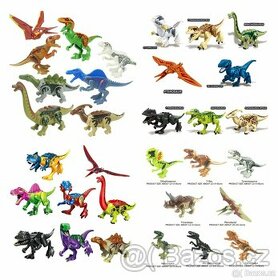 Rôzne dinosaury (8ks) typ lego - nové, nehrané