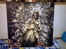 Anděl smrti - obraz plátno-textil