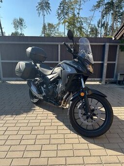 Honda CB500X + cestovní kufry