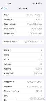 iPhone 16 pro max 256gb black Top Stav