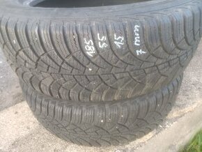Zimni 185/55/15 2×Goodyear 7mm