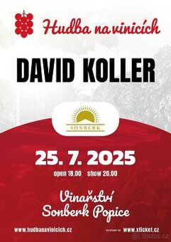 David Koller - Vinařství Sonberk - Hudba na vinicích 2025
