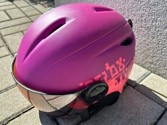 Dívčí lyžařská helma Relax s visorem