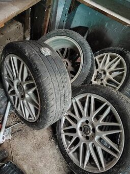 ALU Rial 4x100 r17, Fiat Stilo + přední světla