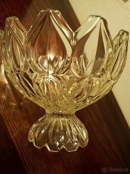 VELKÁ SKLENĚNÁ MÍSA "TULIP"  - HEŘMANOVA HUŤ