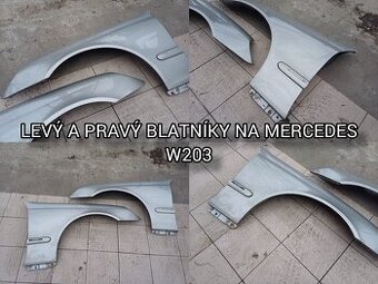 Levý a pravý blatníky na Mercedes w203 ( různé barvy )