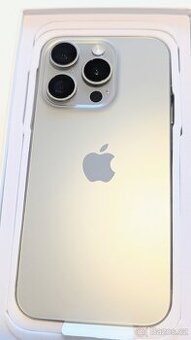 Apple Iphone 15pro 256gb, Natural Titanium, 91%, Záruka-TOP