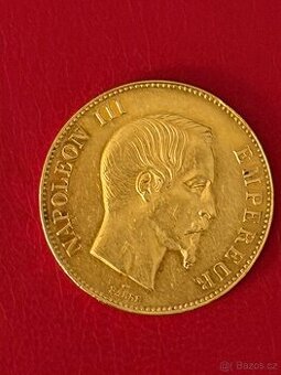 Zlato / zlatá sběratelka mince 100fr