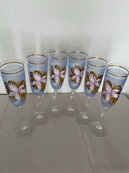 skleněné číše - sada