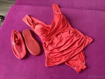 Dámské plavky Zn.NEXT, vel.40 + boty do vody, vel. 38.