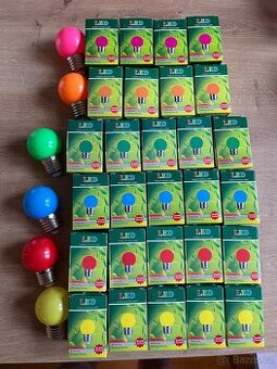 Barevné žárovky 28 ks