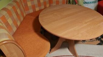 Rohová jídelní souprava se stolem