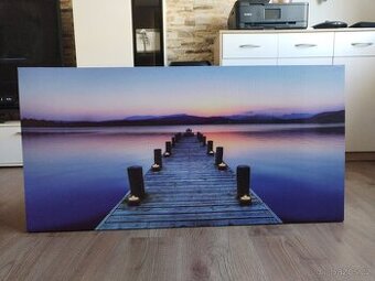 Obraz Romantika na molu při západu slunce