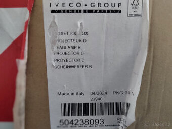 Světlomet hlavní PR IVECO