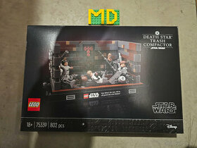 LEGO 75339 Drtič odpadků Hvězdy smrti diorama