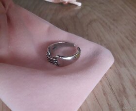 Nový dámský stříbrný otevřený prsten prstýnek 925 nový - 1