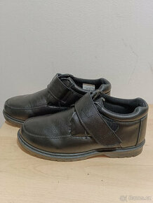 Pánská zprotiskluzová obuv, suchý zip, senior , EU 44 - 1