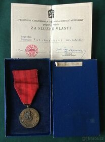 Medaile - Za službu vlasti - ČSSR