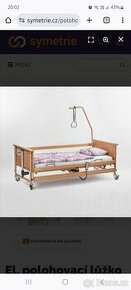 Zdravotní polohovací postel na ovládání