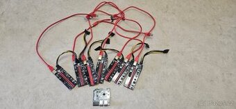 Příslušenství pro GPU Mining - 7x PCIe Riser + PCIe Splitter