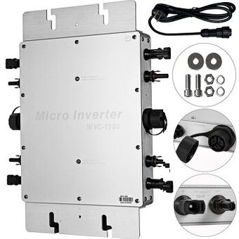 Solární síťový střídač DC na AC 1200 W - 1